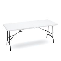 Campingtisch klappbar 180 x 75 cm weiss