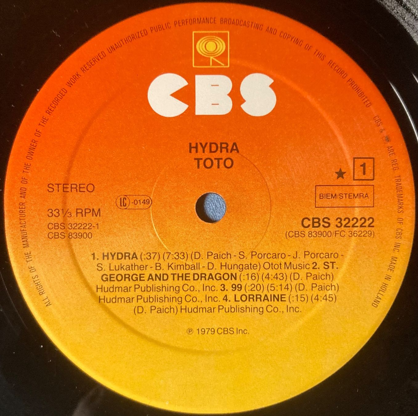 Dischi in vinile: TOTO - HYDRA – Usato da Poliez-Pittet venduto da Newtown-Records 4