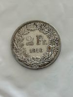 2 Franken 1916  Silber, Rar