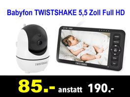 🔴  Babyfon TWISTSHAKE 5,5 Zoll Full HD /183B