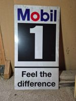 Mobil 1 Leuchtreklame, nur Blende, ohne Kasten 1.30m x 0.70m