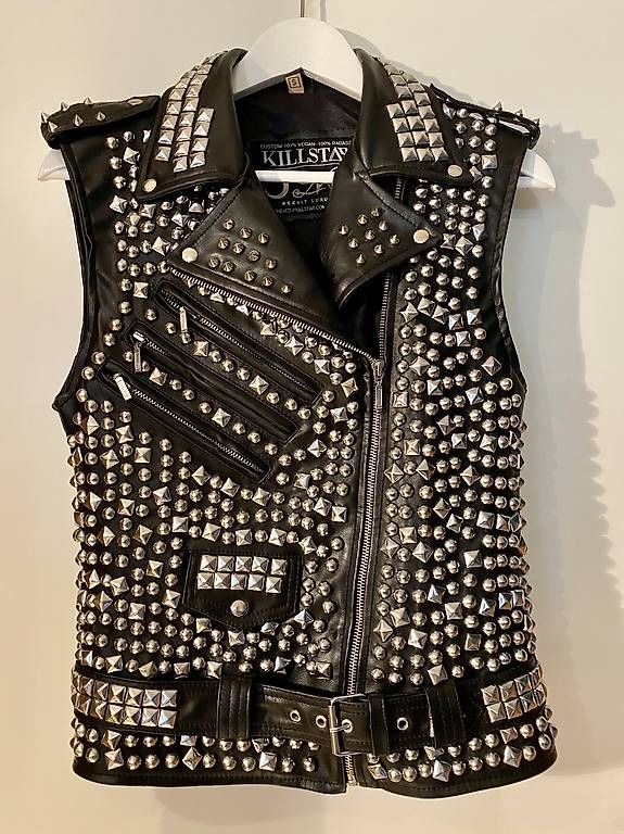 Gilet & Giacche: Nieten-Kunstlederweste von Killstar, unisex – Nuovo (secondo la descrizione) da Reinach BL venduto da mar_9yy7