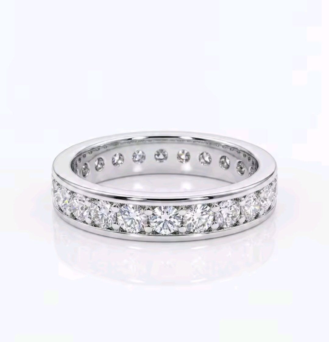 Anelli: Bague argent avec diamants de moissanite certifiés GRA – Nuovo e nell'imballaggio originale da Reconvilier venduto da Tsma67