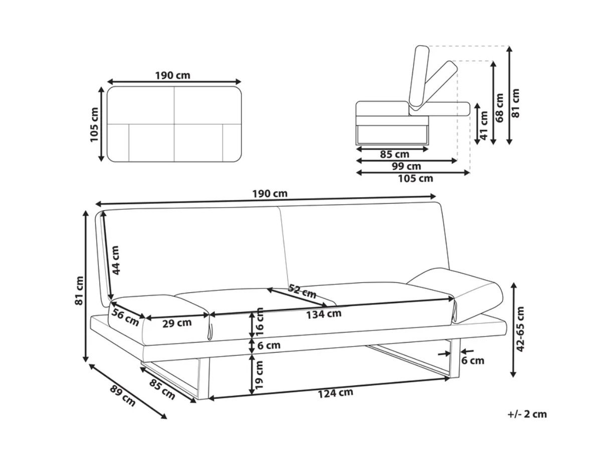 Beliani Sofas: Schlafsofa YORK – Neu (gemäss Beschreibung) aus Bürglen TG von Kubilay30 4