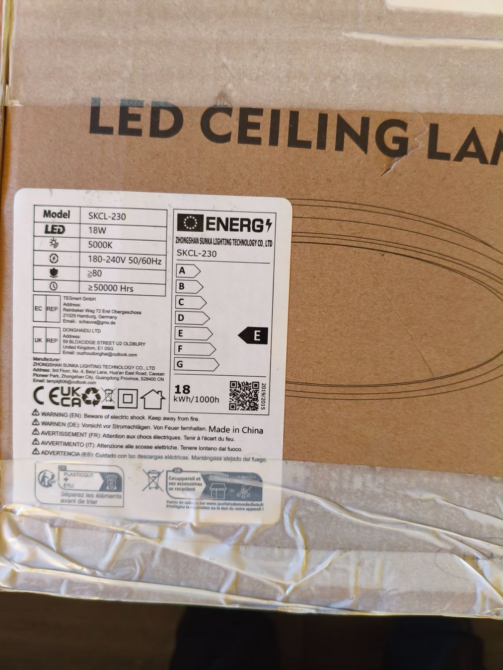 Kronleuchter & Deckenlampen: LED Deckenleuchte SKCL-230 18W 5000K neu – Neu (gemäss Beschreibung) aus Hägglingen von BigJim1 1