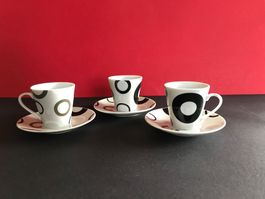 Tasse Tassen Espressotassen Mokkatassen Untertassen 6-tlg