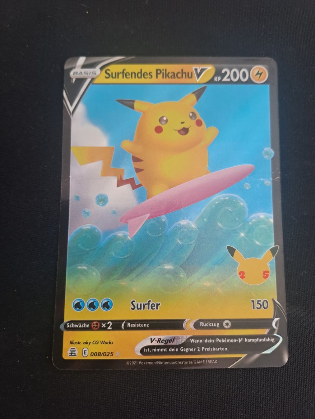Pokémon Carte collezionabili: Pokemon - surfing pikachu celebrations - De – Usato da Fribourg venduto da wow_5w2t