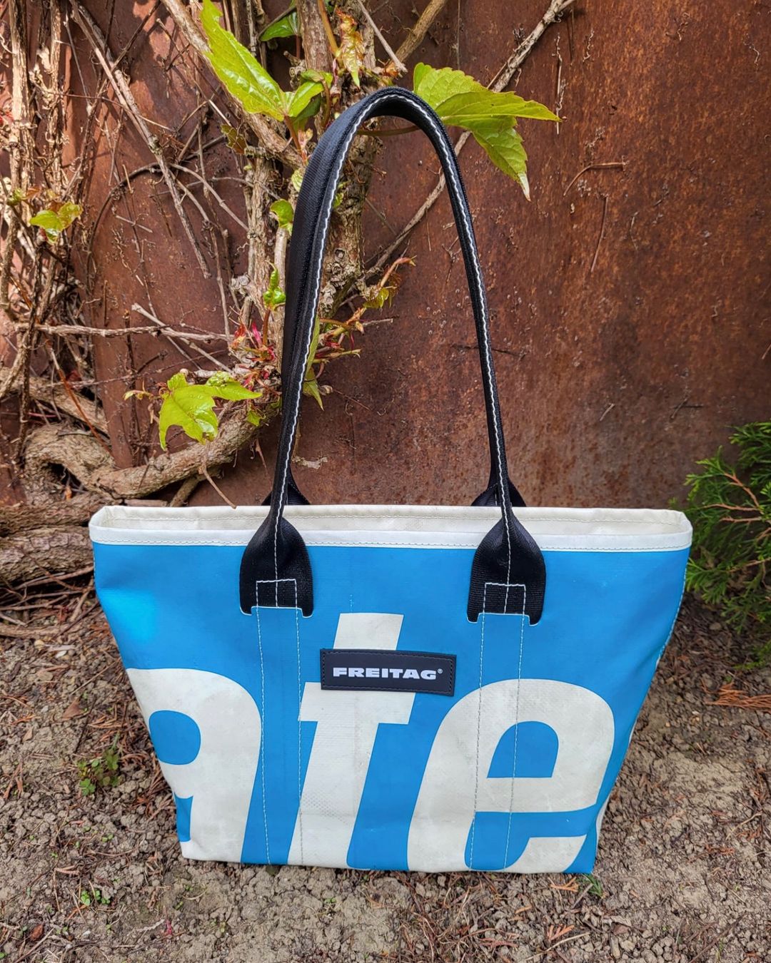 Freitag Tasche Donna F72 / blue-white / TOP RARITÄT TOP