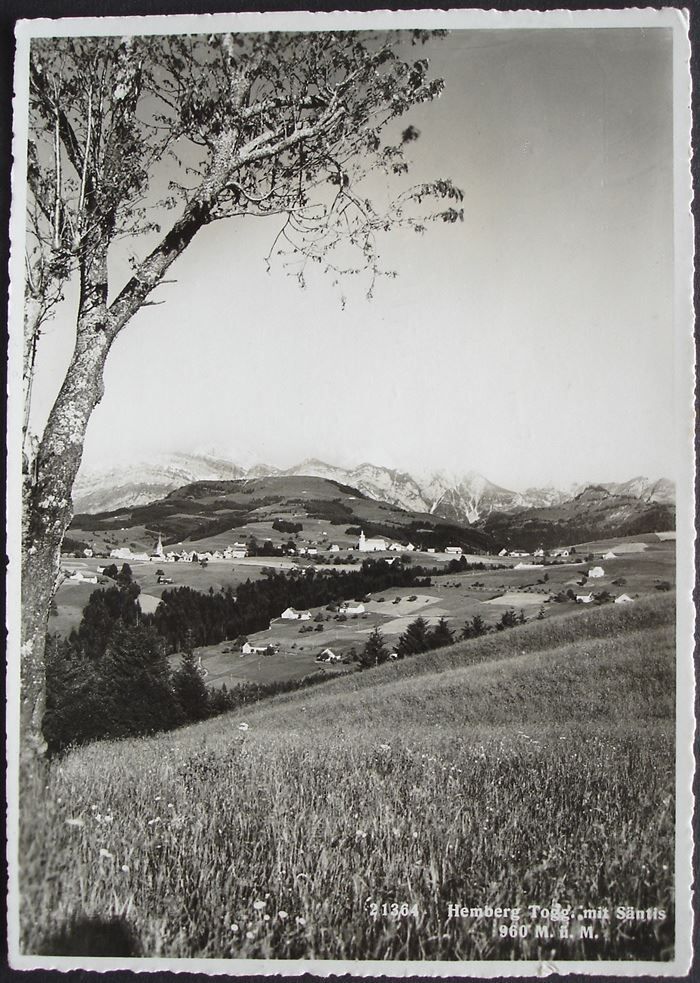 Ansichtskarten: HEMBERG mit Säntis – Gebraucht aus Jona von philajona