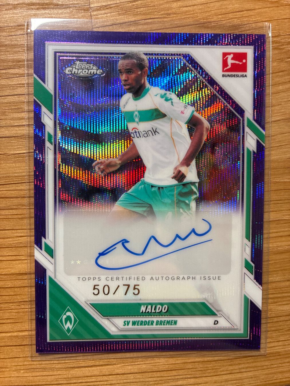 Topps Carte collezionabili: Topps Chrome Naldo Werder Bremen Autogramm /75 – Usato da Wangenried venduto da Garagara