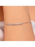 Armband 375er Weißgold 15 Zirkonia