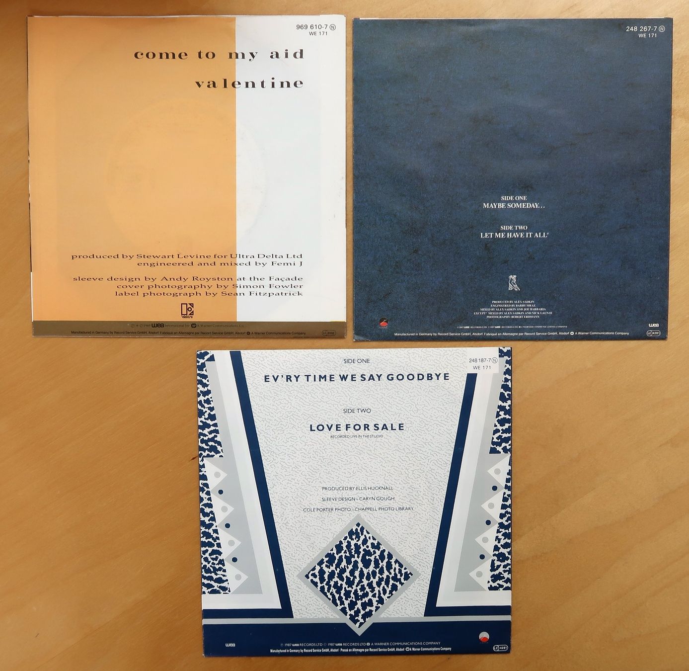 Dischi in vinile: SIMPLY RED - 3 VINYL SINGLES (NM) – Usato da Hedingen venduto da Studers 1