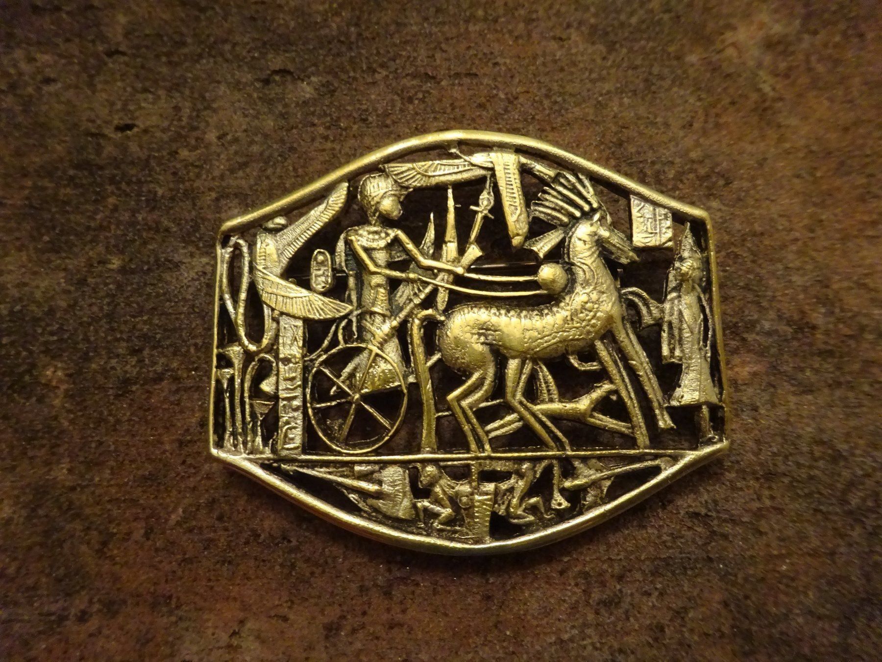 Spille & Fermagli: Brosche Pharao Ägypten / 925 S vg. – Usato da Esslingen venduto da FetteSchnecke