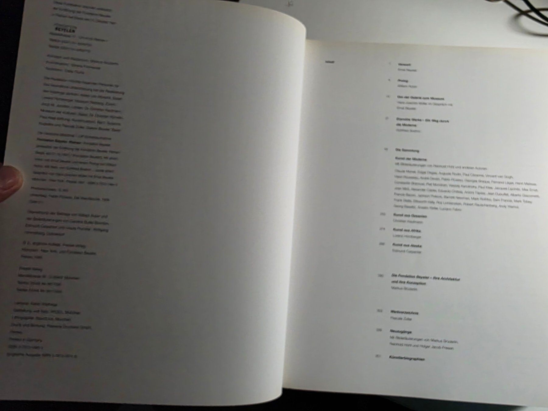 Libri: Foundation Beyeler - Riehen Basel - Kunst Katalog 1998 – Nuovo (secondo la descrizione) da Walterswil BE venduto da Lonitti 2