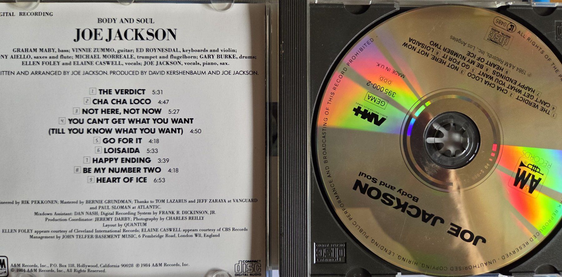 CDs: Joe Jackson  - Body and Soul – Gebraucht aus Biberist von Beaver58 1