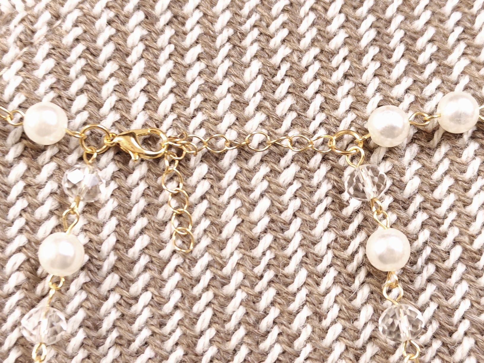 Catenine: Goldene Perlenkette (unecht), baroque – Nuovo (secondo la descrizione) da Aesch BL venduto da salomemarieanne 2