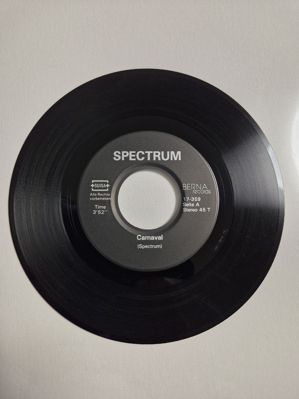 Vinyles: Spectrum - Carnaval / Grapes - Single 7 , CH – Neuf (Voir description) à Uster par newwave0 2