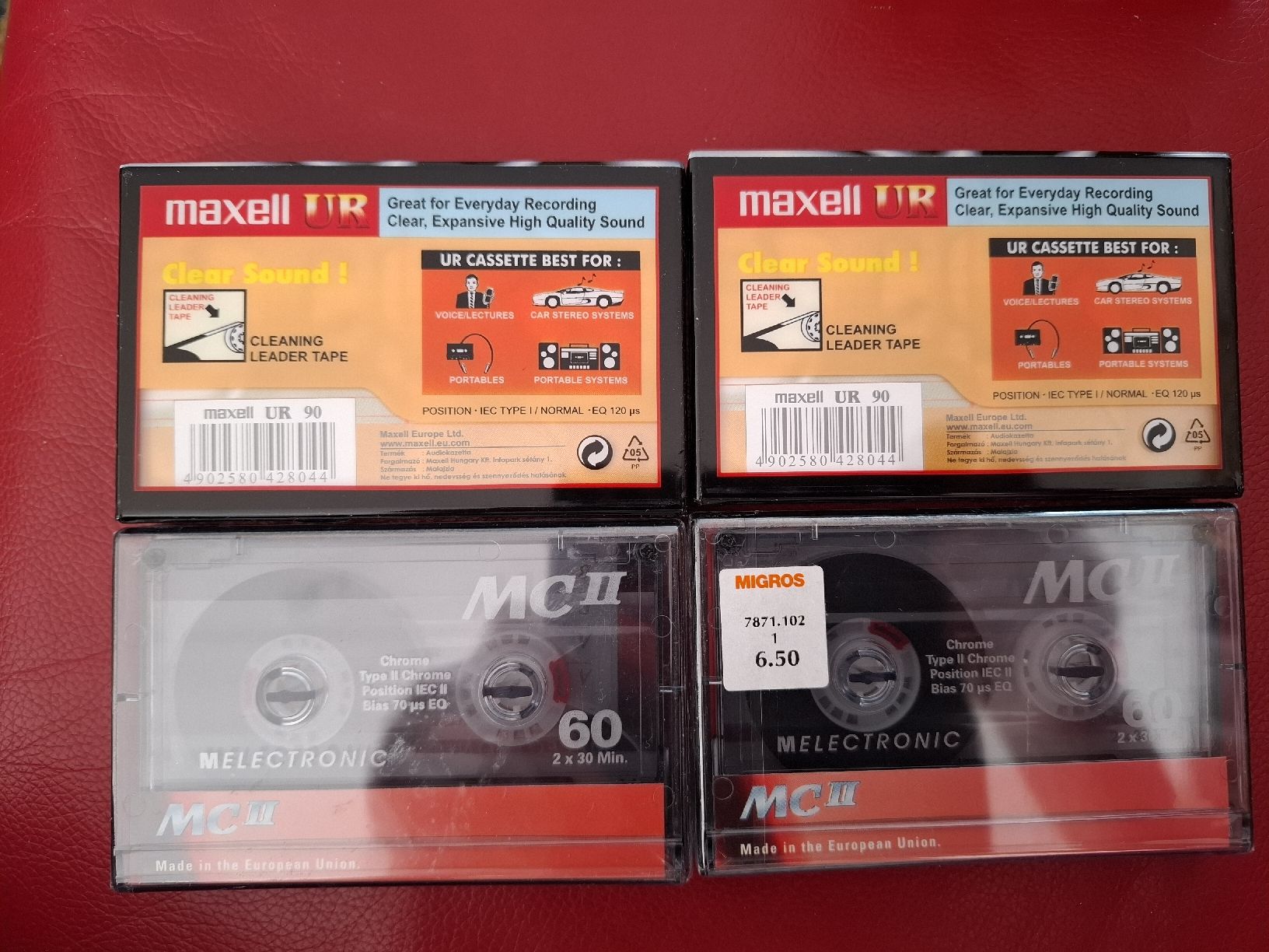 Musicassette: 4 K7 audio neuves – Nuovo e nell'imballaggio originale da Moutier venduto da Carambaaa 1