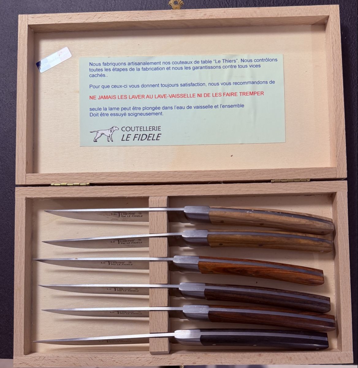 Coltelli: Le Thiers Steakmesser Set 6-teilig – Usato da Domat/Ems venduto da PPatrol 3