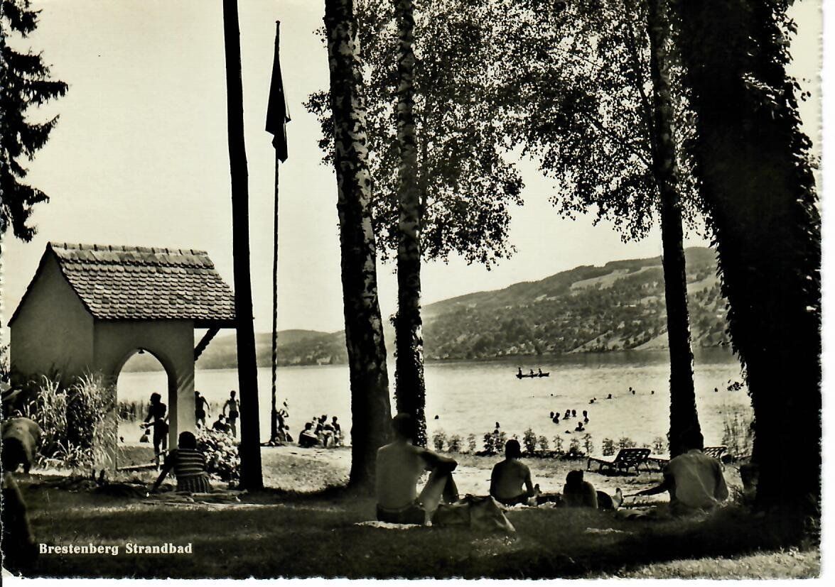 Cartoline postali: Brestenberg Strandbad – Usato da Hochdorf venduto da Ziegel-16