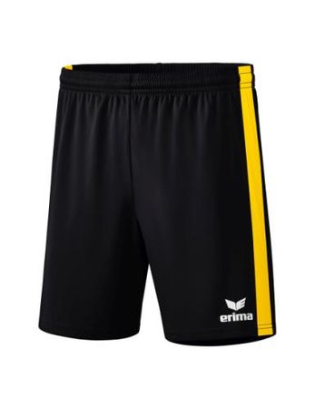 Erima Retro Star Shorts - schwarz/gelb (Grösse: S)