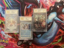 Pokémon Gyarados / Garados Holo + Skelokrok SIR 3er Set 10