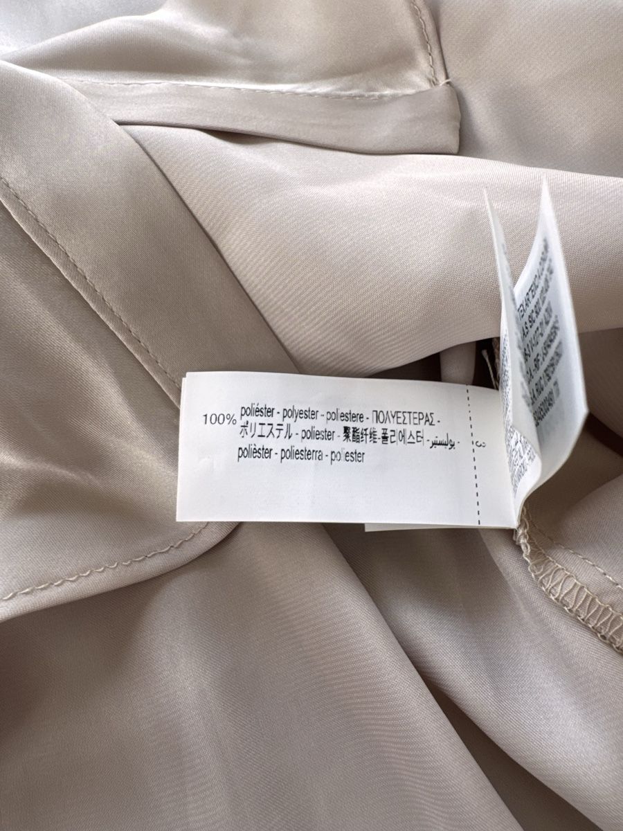 Zara Camicette: NEU Zara Satinbluse in Beige Gr. M – Nuovo e nell'imballaggio originale da Altendorf venduto da PiaLang 4