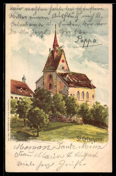 Cartoline postali: Basel, Pilgermission St. Crischona, Blic – Usato da Berlin venduto da bartko-reher