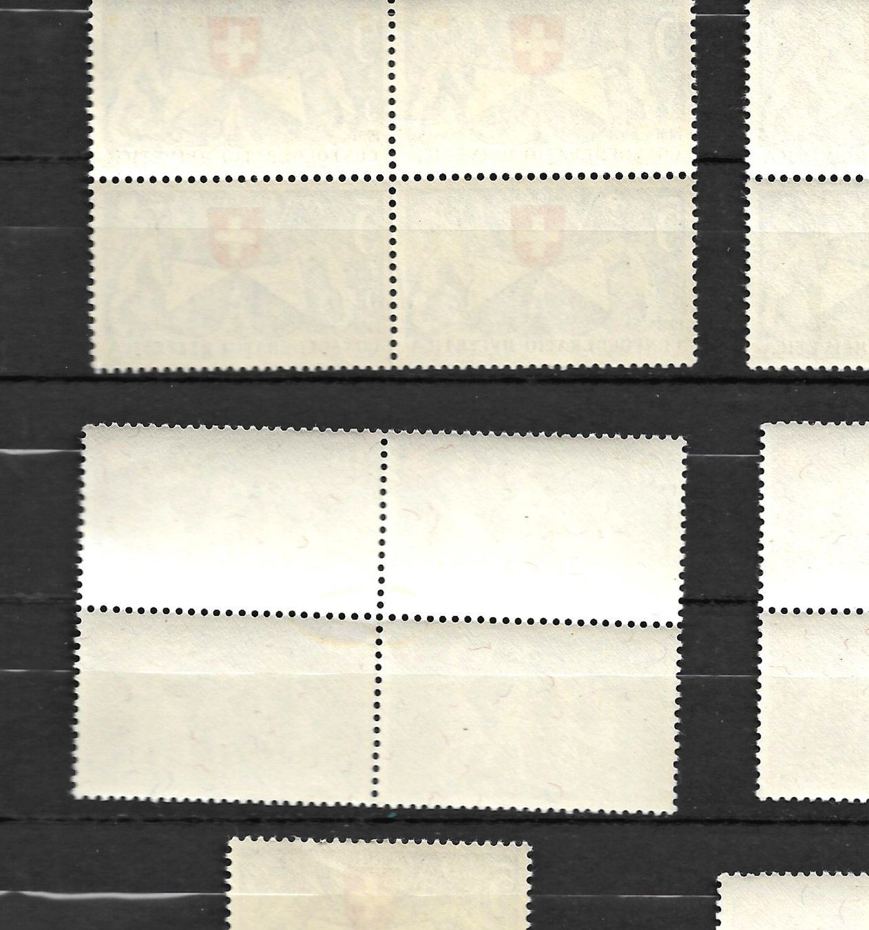 Alle Briefmarken: Pro Patria 1951 Viererblocks postfrisch – Gebraucht aus Sirnach von Melisangi 2