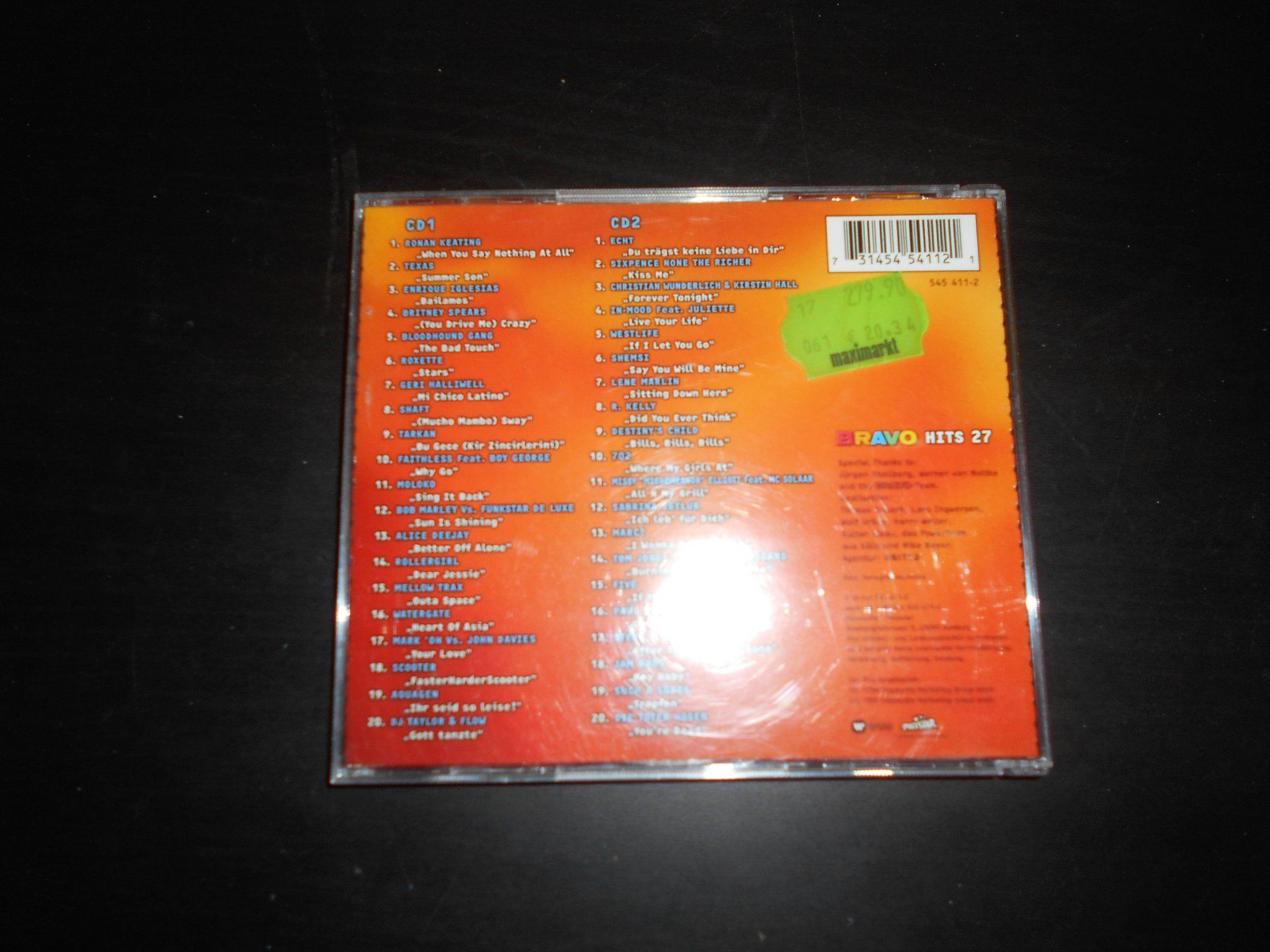 CD: Bravo Hits 27 2 CDs – Usato da Aarberg venduto da witchhunter01 1