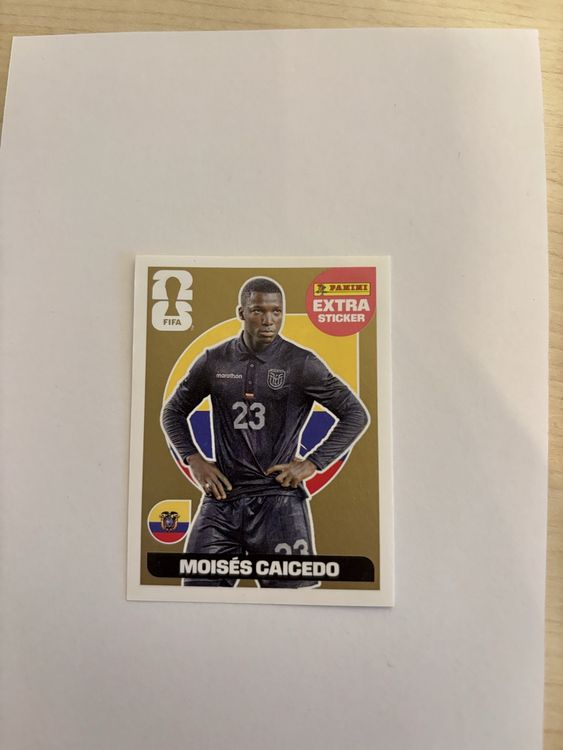 Moisés Caicedo Gold / Panini Wm 2026 Extra Sticker (Neu (gemäss ...