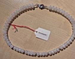Schneequarzkette, Halskette, Edelsteinkette