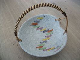 Vintage 50er 60er Keramik Henkelschale Mid Century Design