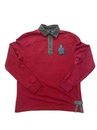Polo Ralph Lauren rouge manches longues vintage collector