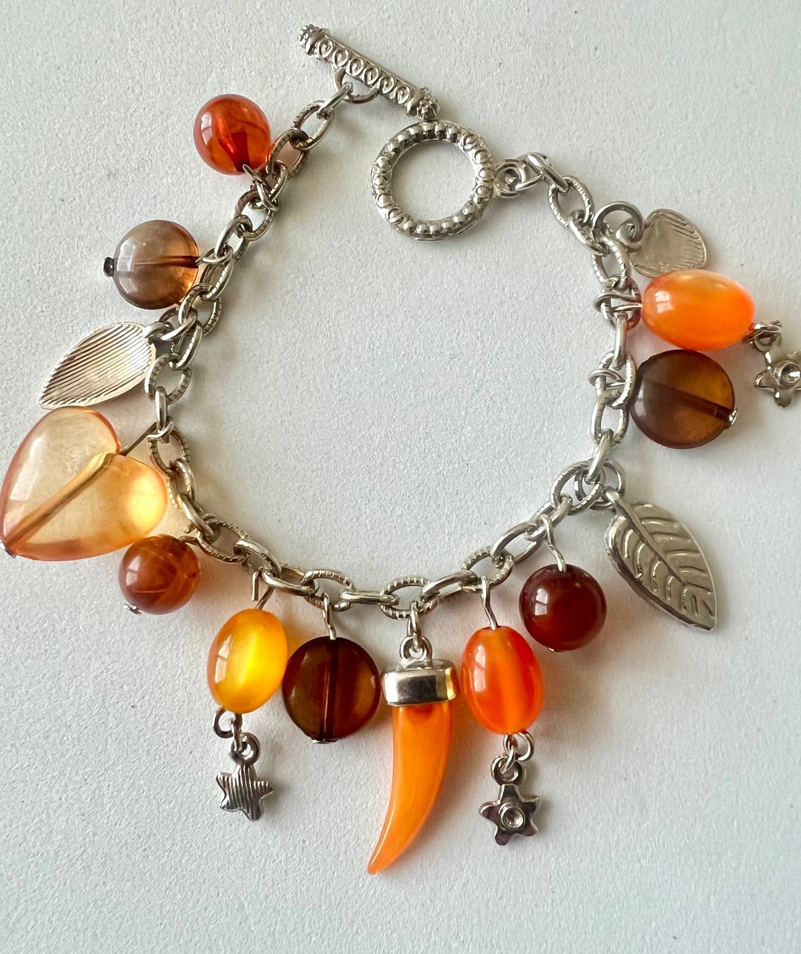 Bracciali & Braccialetti: Boho Charm-Armband | Bettel Armband -Karneol- & Achat-Optik – Usato da Ruswil venduto da artbyhand 3