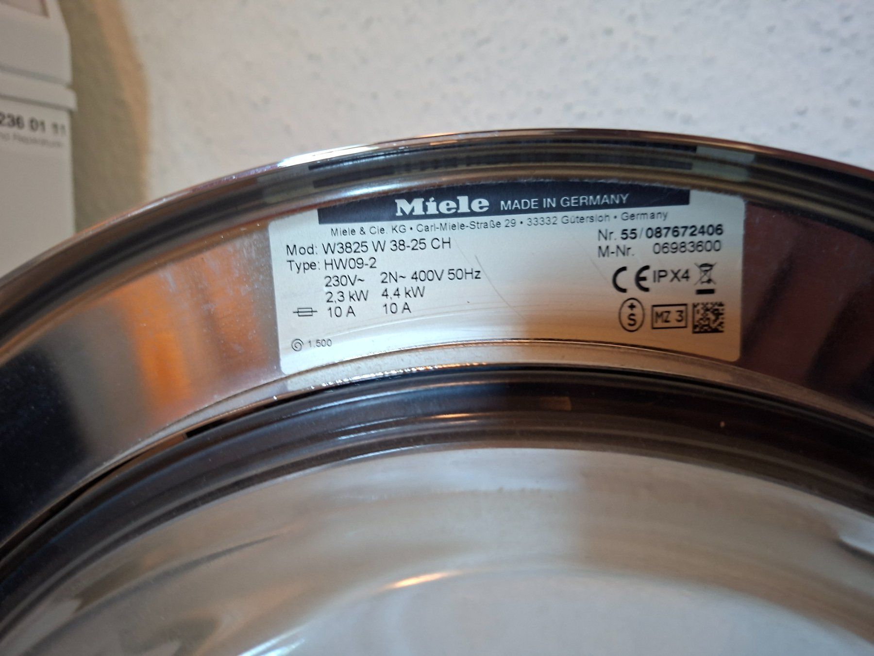 Miele Waschmaschinen: Miele Waschmaschine (Modell W 3825 CH) – Gebraucht aus Mauren von fab_8jl2 3