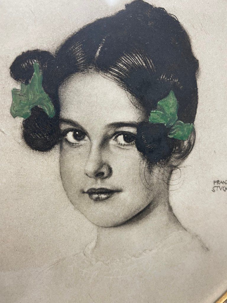 Arts picturaux & lithographies: Franz von STUCK: Jugendstil Portrait – D'occasion à Zürich par pacta_sunt_servanda