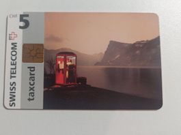 Swiss Telecom Taxcard Fr. 5 Telefonkabine