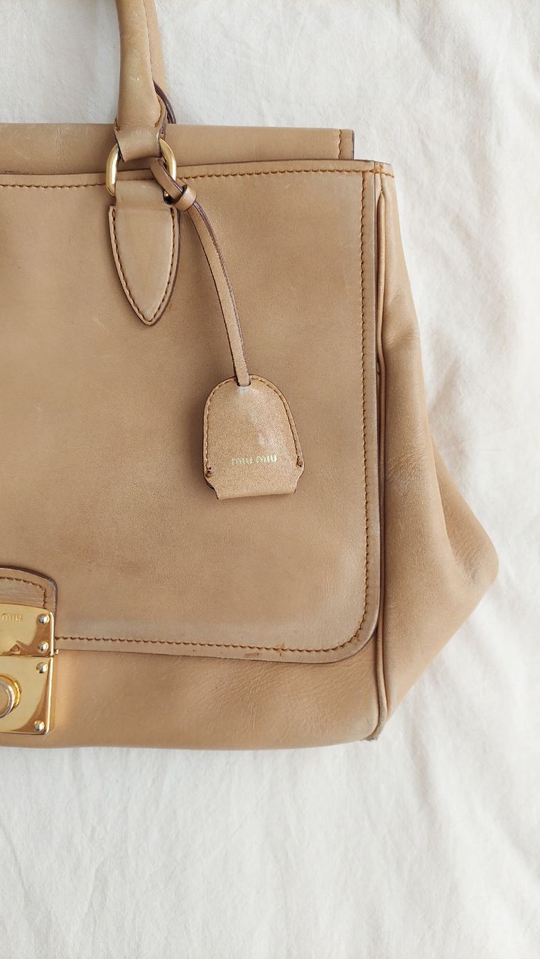 Miu Miu Borse da donna: MIU MIU AW2007 top handle beige bag – Usato da Lausanne venduto da l0ok0co0l 4