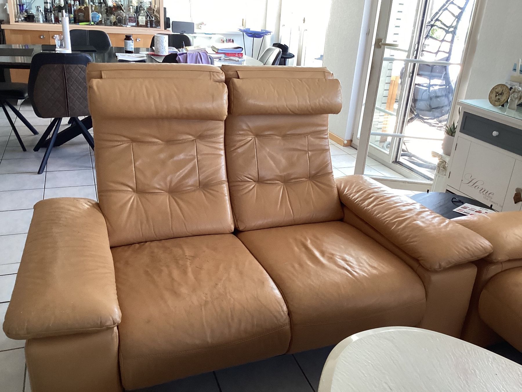 Divani: Sofa, Polstergruppe, Kunstleder Lachs – Usato da Wauwil venduto da Shelti 7