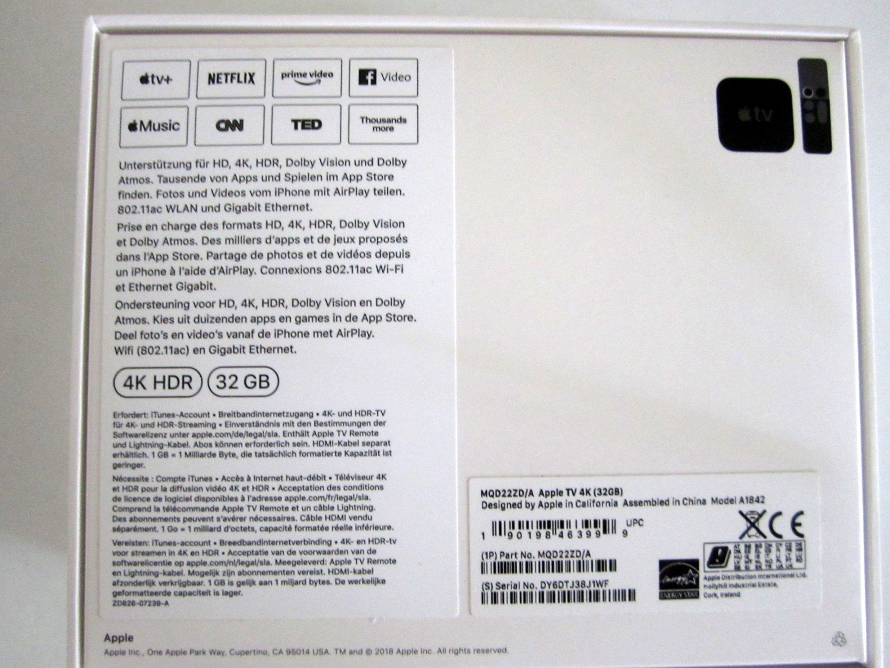 Apple Lettore multimediale & Streamer: Apple TV 4 K – Nuovo e nell'imballaggio originale da Binningen venduto da fel_8mgn 4