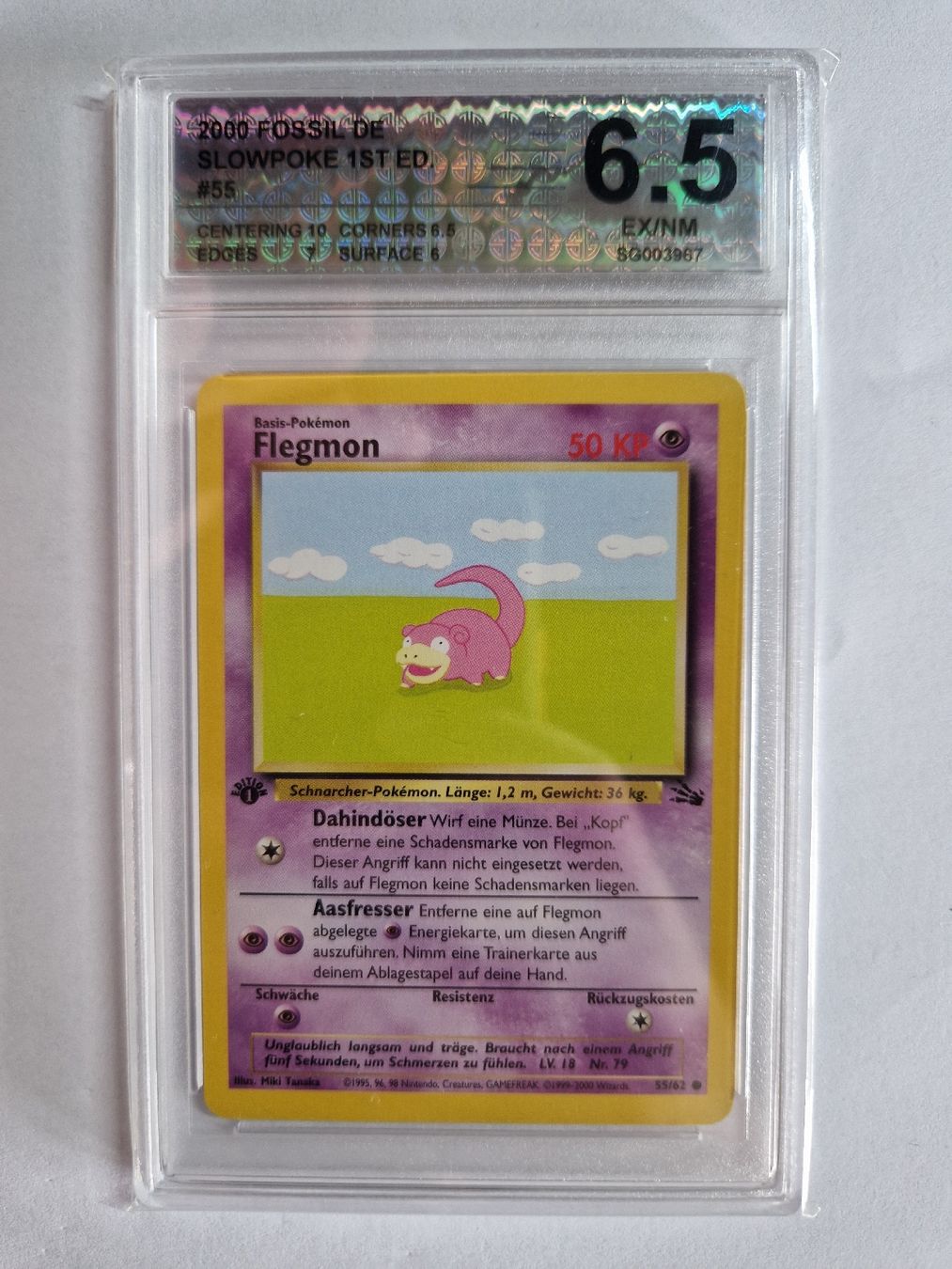 Pokémon Carte collezionabili: Pokémon - Flegmon 1.Edition #55 (Grading) – Nuovo (secondo la descrizione) da Birmensdorf ZH venduto da x_NoMis