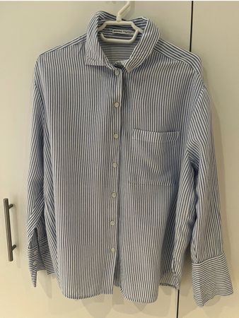 Hemd Bershka gestreift Viskose/Leinen Gr.XS