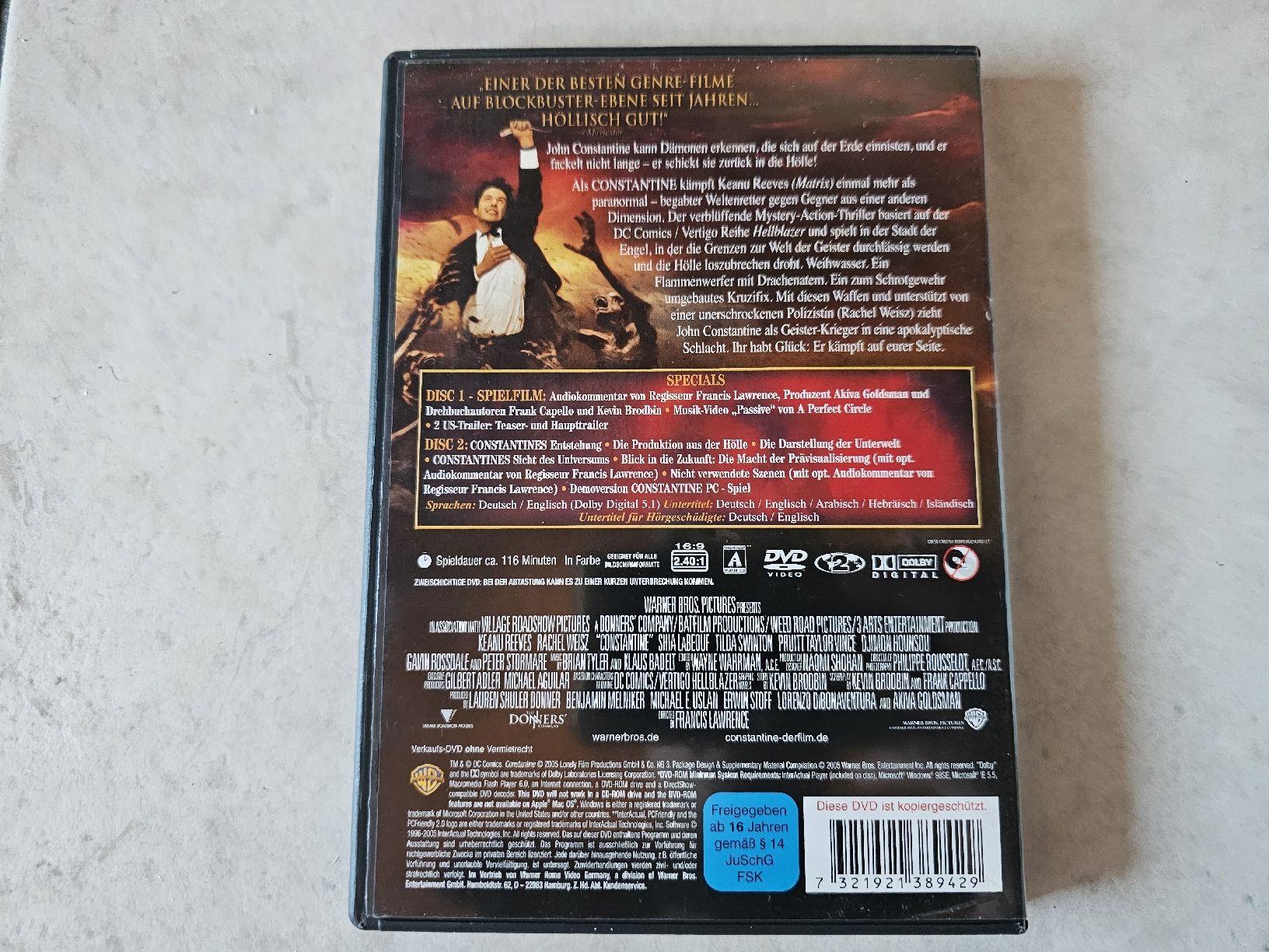 Alle DVDs: Constantine  /  2 Disc Set (Keanu Reeves) – Gebraucht aus Schneisingen von backstore24 1