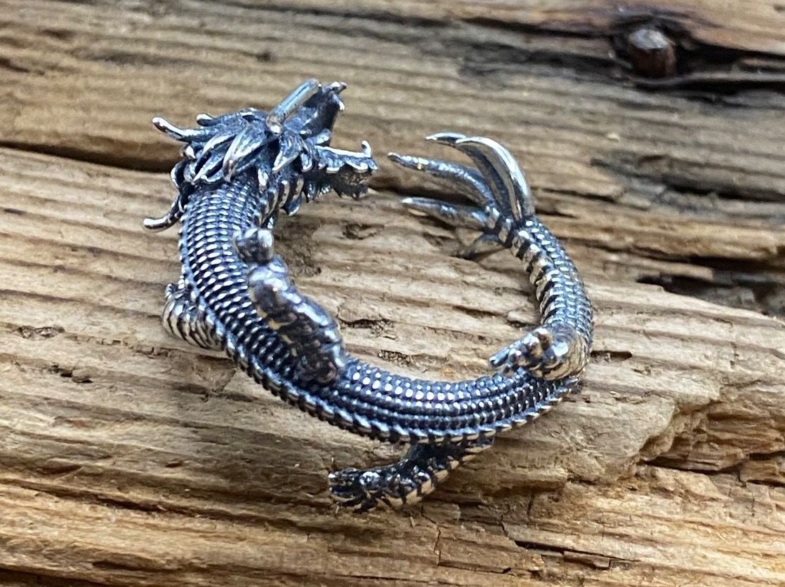 Ringe: Origineller Drachen Ring in Sterlingsilber, Gr.57 – Neu (gemäss Beschreibung) aus Luzern von S.Kern01 3