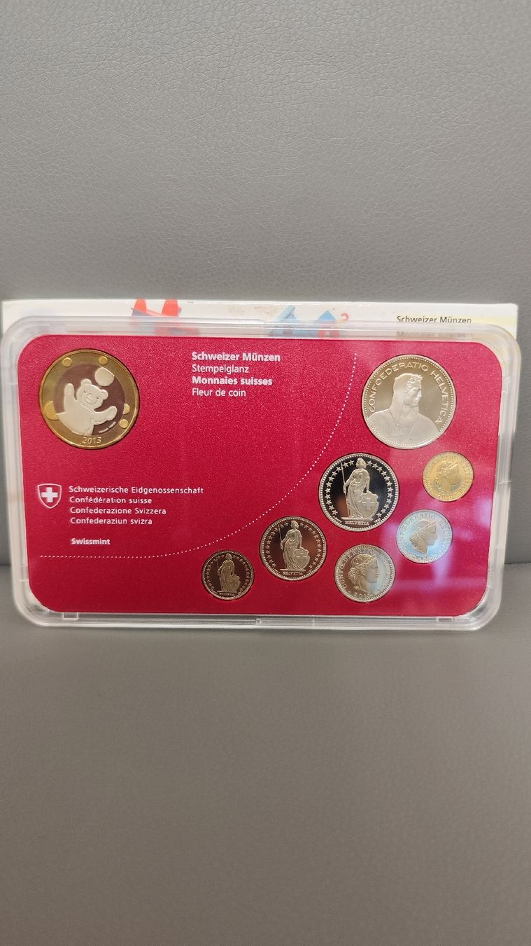 Tutti le monete: Münzsatz 2013 Schweiz Stgl – Nuovo e nell'imballaggio originale da Zürich venduto da turbopuz 1