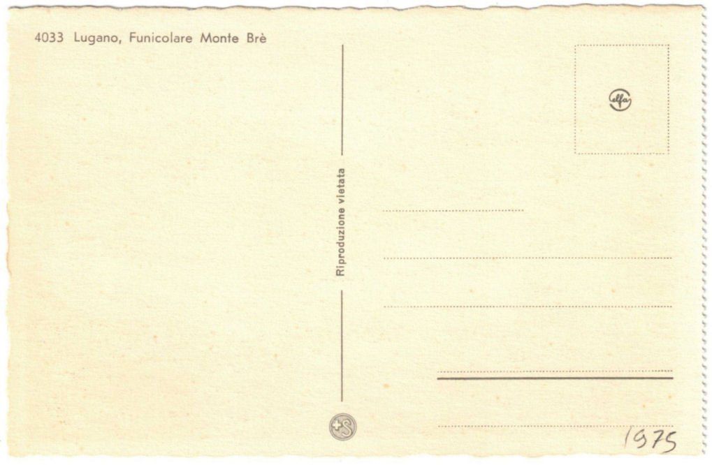Cartoline postali: Lugano - Standseilbahn Monte Bré – Usato da Binningen venduto da Mountainrider 1