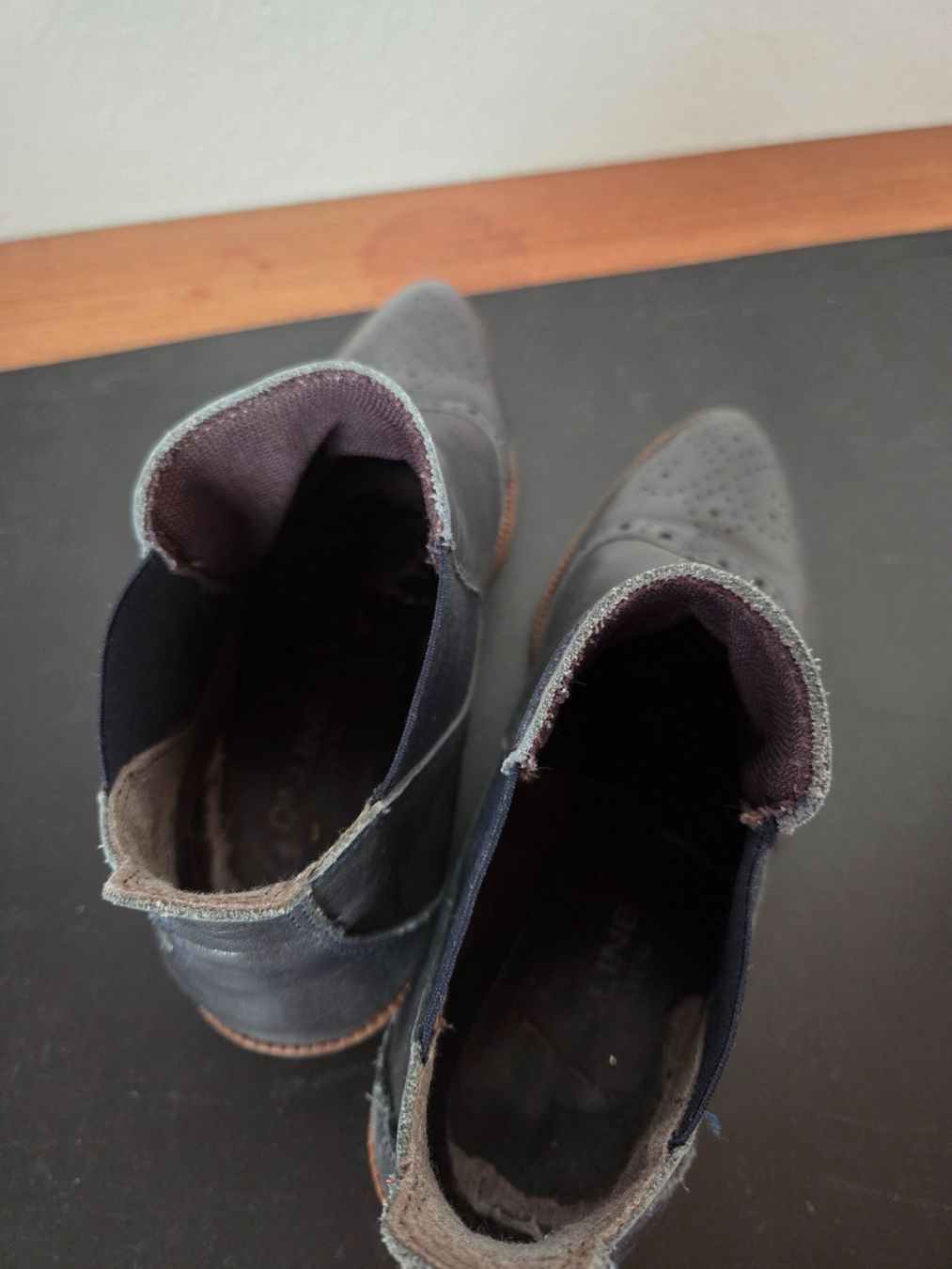 Scarpe da donna: Blaue Chelsea Boots – Usato da Zürich venduto da Stephs13 3