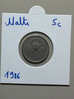 Malte - 5 cents - 1986 - Luzzu
