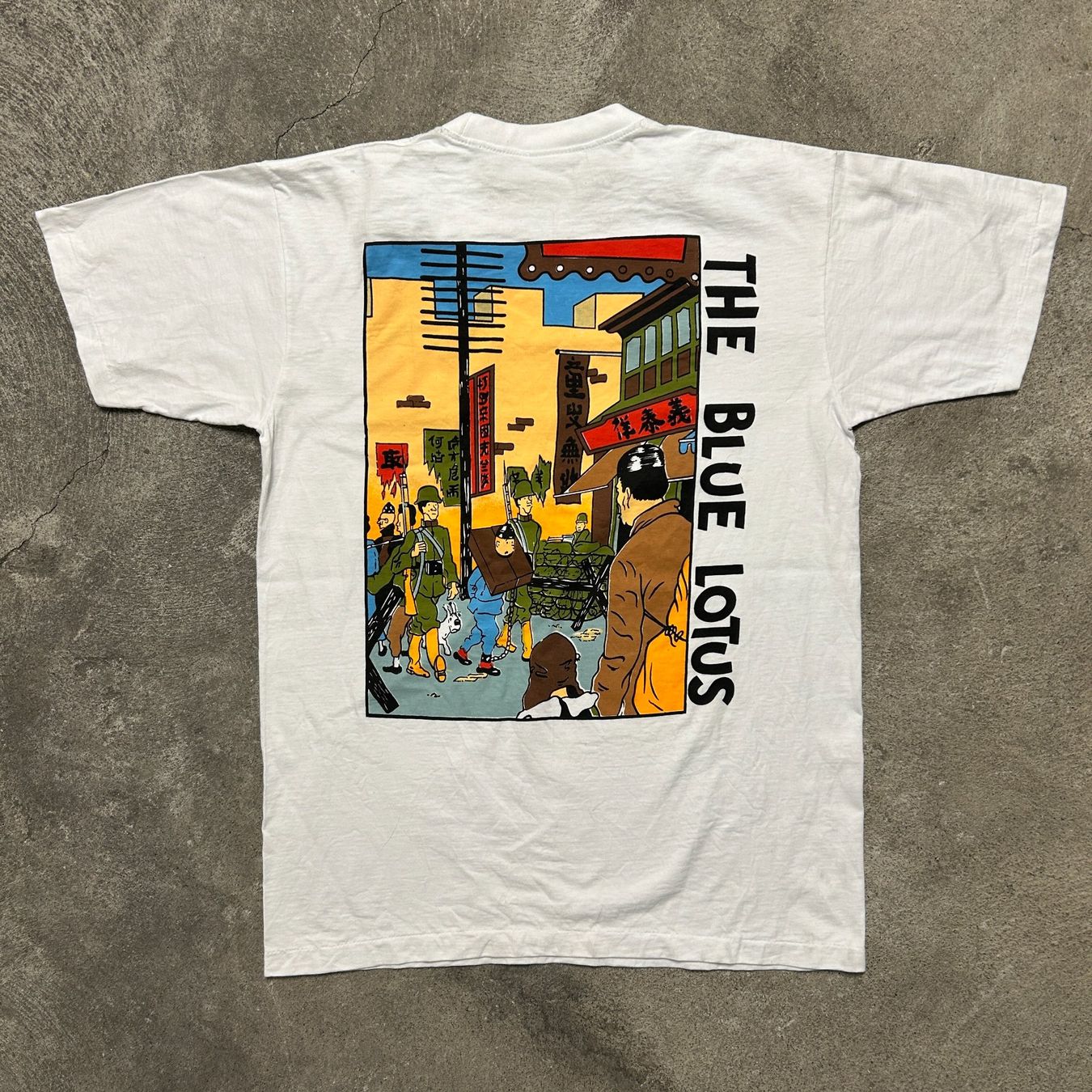 T-shirt: Vintage 90s Tintin – Usato da Genève venduto da vintage_clothing